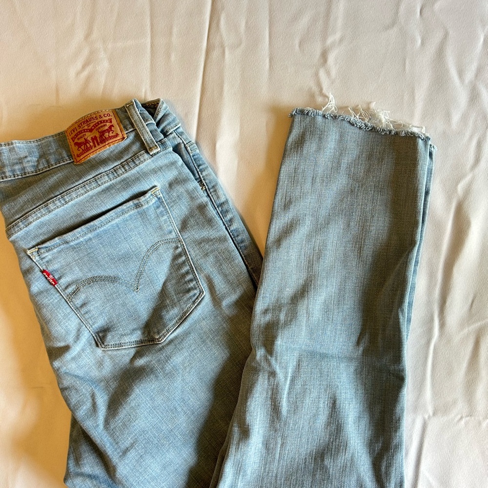 Levi's Light Blue Straight Leg Jeans